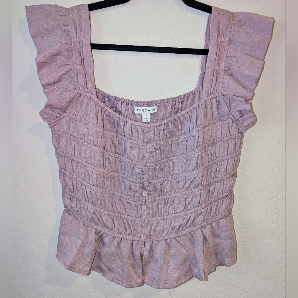 And Now This Flutter Sleeve Blouse